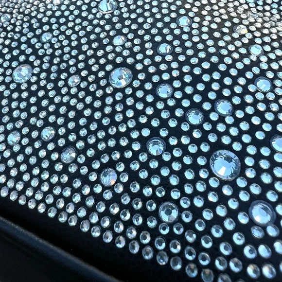 NWT Wild Fable Triangle Rhinestone Black Crossbody Handbag - Picture 7 of 16